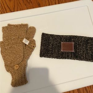 Headband and mittens set